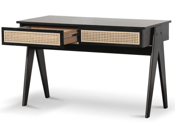 BRONTE Home Office Desk - Black - Image 5